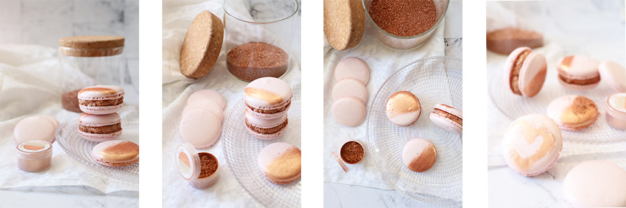 Macarons framboises